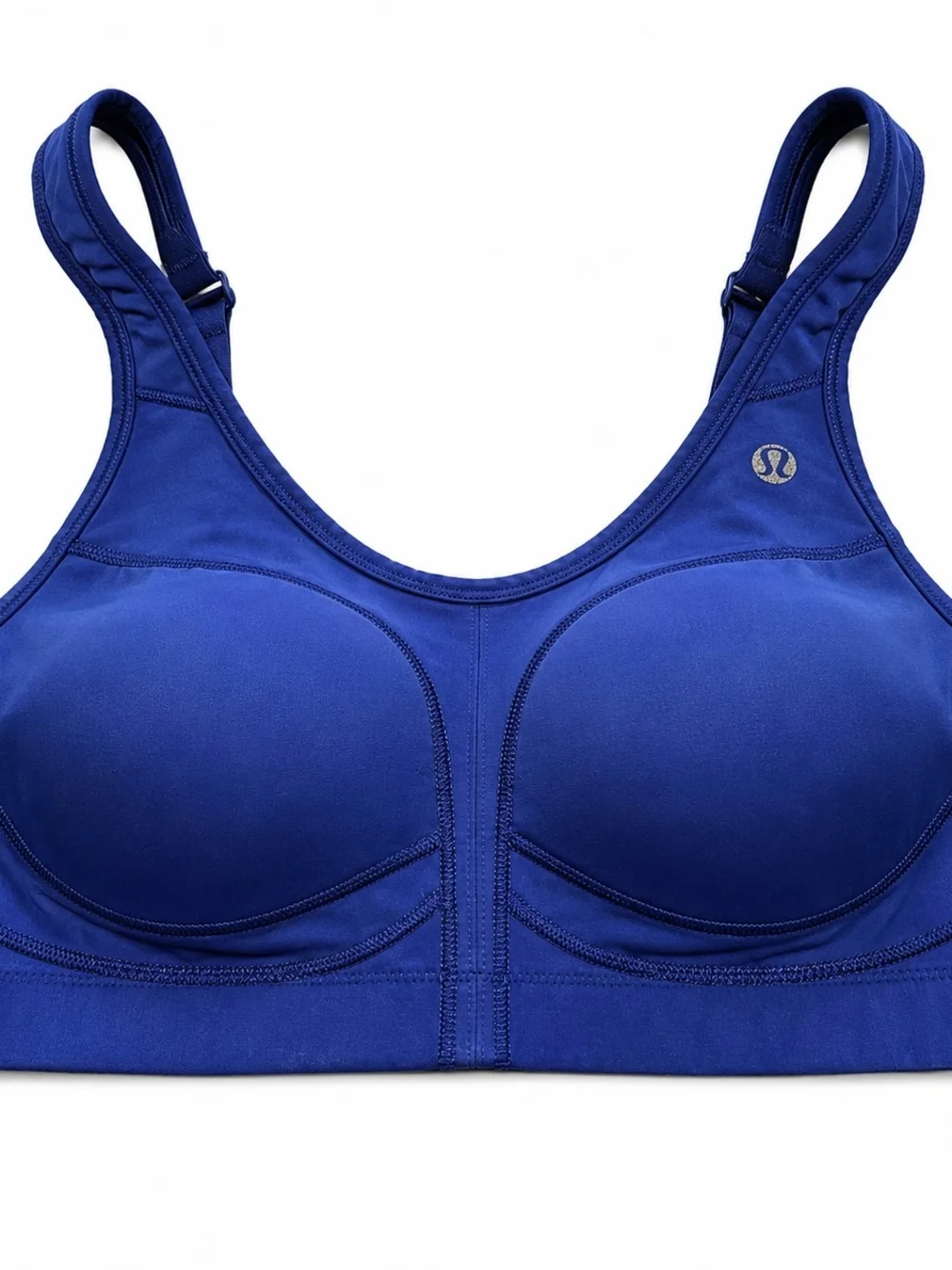 Lululemon Blue High Support Adjustable Sports Bra Women's 34C